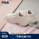 斐乐（FILA）女鞋帆布鞋LAVA胖胖底厚高底增鞋板鞋帆布鞋休闲鞋 奶白-GD 37.5