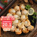 初鲜大号冷冻带黄扇贝肉400g30-50颗无沙 烧烤火锅食材 海鲜贝类水产