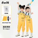 羚特赶海连体裤户外玩水下水裤防水衣服涉水服水鞋一体-熊熊卡通24码