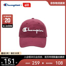 Champion美国冠军鸭舌帽男女 休闲运动防晒时尚帽23FWA01 红色 