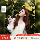 茵曼（INMAN）章若楠同款欧若风镂空薄女装开衫针织衫2025年春季新款短款外套 杏色 M
