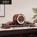 金陶莎德国进口赫姆勒原装座钟欧式复古台钟客厅桌面美式机械钟古典摆钟 整装原装德国赫姆勒五音机芯