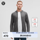lululemon 丨Surge Warm 男士拉链连帽衫 LM3DH1S 海鸥灰蒸汽灰混色 L