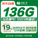 中国广电【自选靓号】大流量卡19元全国通用电话卡手机卡信5G长期纯上网非无限永久