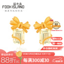 福来岛黄金耳饰足金999花丝镶嵌绿野仙踪绿水晶耳钉时尚个性款送自己女 工费754元 【预售】约5.21克-多退少补