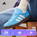 adidas T头鞋 VL COURT复古板鞋德训鞋男女阿迪达斯轻运动   蓝色/亮白/树脂黄   38