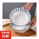 千叶草8英寸斗碗家用颜值陶瓷餐具汤碗面碗菜碗 2只千叶草8英寸斗碗