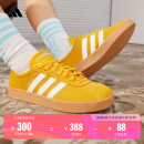 adidas T头鞋 VL COURT复古板鞋德训鞋男女阿迪达斯轻运动   黄色/亮白/汉玉白   42