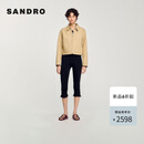 SANDRO【博主同款】2025春夏新款女装时尚外套钻饰外套SFPBL01113 米黄色 S