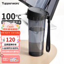 特百惠（Tupperware）茶韵500ML塑料杯 男女学生便携办公用水杯子大容量双饮口 酷炫黑