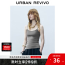 UR2025夏季新款女装时尚休闲百搭修身显瘦吊带背心UWM450081 冷灰 M
