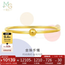 周生生足金光面黄金手镯传承素圈圆棍90194K计价06圈11.8克