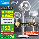 美的（Midea）【暴风循环】空气循环扇大风量摇头电风扇家用台式落地扇轻音卧室节能小风扇柔风轻羽扇 FGA24TQ