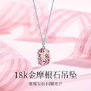 黛洛奇（DAILUOQI）18K金项链女摩根石首饰品520情人节生日礼物送老婆女友 18K金项链+摩根石吊坠