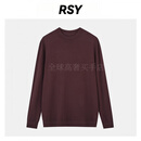 RSY轻奢纯羊毛针织衫男16针秋冬商务休闲易打理可机洗半高领打底 深咖色 S
