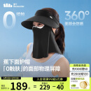 蕉下（beneunder）防晒帽遮阳帽女防晒面罩口罩磁吸面罩帽太阳帽子男面护帽AS721黑