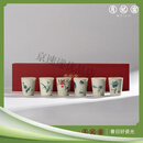 月记窑柴烧“六小杯”茶杯套装手绘品茗杯茶杯礼盒送客户长辈父亲节礼物