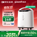 鱼跃（Yuwell）5L升医用分子筛制氧机吸氧机氧气机家用老人带雾化8F-5AW国家补贴