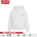 Levi's【商场同款】李维斯女士简约连帽抽绳卫衣美式复古 白色 A7477-0000 XS