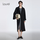 Laurèl【山羊绒】新款经典系带长款大衣LWD364D02100 经典黑 XS