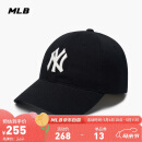 MLB帽子男女软顶棒球帽虞书欣明星同款运动鸭舌帽3ACP6601N-50BKS-F
