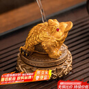 PAKCHOICE茶宠变色金蟾创意摆件可养招财旋转解压茶桌茶台茶盘功夫茶具摆件