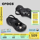 卡骆驰crocs经典云朵老爹鞋洞洞鞋时尚百搭女鞋拖鞋一脚蹬|206750 黑色-001(含智必星) 38 (240mm)
