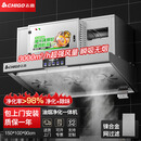 志高商用油烟机净化一体机油烟净化器商用餐饮大吸力抽油烟机环保低空排放无烟大功率 1.5米（除味净化）油烟净化一体机+包安装