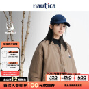 nautica white sail 白帆×Cityboy日系男女同款宽松保暖休闲双面穿厚外套棉服JW3412 浅棕色A42 M