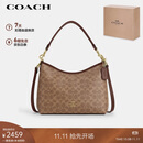 蔻驰（COACH）【品牌直供】女士LAUREL31中号手提单肩斜挎流浪包卡其棕色CV975