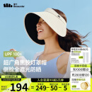 蕉下（beneunder）灯罩帽大帽檐遮阳帽女黑胶防晒帽全脸遮阳空顶帽太阳帽BM563米