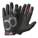 TRIPLE EIGHT ExoSkin 手套 适用于滑板和滑板 Black Small