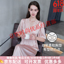 Agent Provocateur重磅真丝睡裙女士短袖夏季带胸垫100%桑蚕丝真丝睡衣高级感家居服 雾粉色 (带胸垫) M 160 【使用沐浴露手洗】