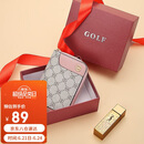 高尔夫（GOLF）卡包女时尚印花多卡位大容量女士零钱包短款银行卡袋生日礼物女