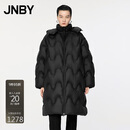 JNBY【商场同款】24冬新品羽绒服宽松立领5OAC12630 001/本黑 XS