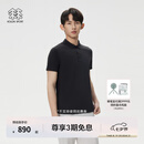 KOLON SPORT/可隆SECO空气POLO衫 男子户外吸湿速干防晒UPF50+抗菌T恤上衣 LHPT5AT885-BK 黑色 2XL185/104A