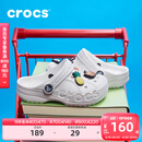 卡骆驰crocs贝雅儿童洞洞鞋男女童户外包头沙滩鞋拖鞋/207013/207012 白色-100 35 (215mm)