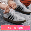 adidas「小锯齿」D-PAD CLASSIC休闲美高风复古篮球板鞋阿迪达斯   浅灰/黑色/浅猩红   42