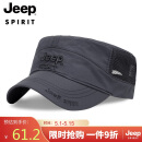 吉普（JEEP）帽子男平顶帽鸭舌帽男士棒球休闲户外太阳帽遮阳帽A0020 深灰