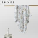 嫚熙（EMXEE）婴儿纱布浴巾纯棉吸水洗澡包裹包巾 【6层】梦幻乐园110cm