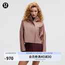 lululemon丨Rain Chaser女士运动夹克 LW4CANS 暮光玫瑰棕 S /6