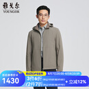 雅戈尔（YOUNGOR）棉褛男秋冬中青年棉夹克连帽保暖棉服商场同款 卡其YMCL415475YMA XL 180/100A