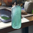 艺品匪萃【蓝天抱节】国画写意风冰种天空蓝竹节吊坠 翡翠A货挂件50524001