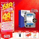 西部数据（WD）台式机硬盘 WD Blue 西数蓝盘 4TB 5400转 256MB SATA 3.5英寸CMR垂直技术DIY电脑存储机械硬盘