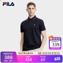 FILA 斐乐官方男士翻领短袖polo衫2025夏季商务休闲T恤