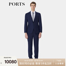 PORTS宝姿男装秋季一粒扣平驳领西服MP9MJ003SWW048 藏青色 50 A