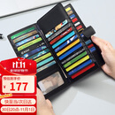 高尔夫GOLF卡包男士头层牛皮多卡位大容量银行卡片包防盗刷长款钱包男证件包商务钱夹5V718394J黑色