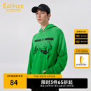 卡宾男装字母印花连帽卫衣秋款宽松上衣潮流街头无性别H 草绿色58 L /175/50