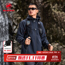 猛犸象（MAMMUT）【抓绒款】Clion 男女款户外防风保暖休闲夹克外套刺绣标软壳 黑色【红标】 L