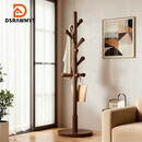 DSRAWMYT实木衣帽架落地立式 衣架卧室办公挂衣架简约多挂钩晾衣服架子